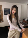 Emba Stripe Slim Fit Warmer Button T-Shirt