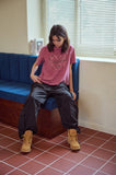 Heart Bear Pigment Crop Short Sleeve Tee