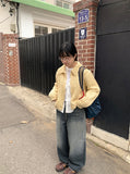 Genta cut wide denim pants