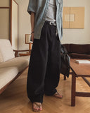 Bart Camo Cutout Wide Denim Pants
