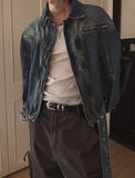 Boden Buckle Crop Denim Jacket