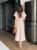 Belushi Round Span Short Sleeve Long One Piece