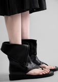 Open frame zip boots