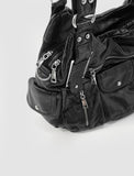Keollo Pocket Leather Shoulder Bag
