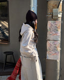 Moz Zipper Two-Way Slim Hooded Zip-Up