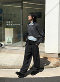 DAMAGE CROP KNIT