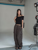 loopy pocket cargo nylon pants