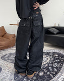 Repel Back Strap Denim Pants