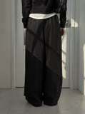 Madel Unbalanced Wrap Skirt Pants