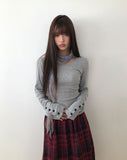 Melien Dot Shirring Muffler