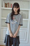Sweet Kitty Pigment Ringer Tee