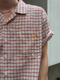 The Will Crop Check Short Sleeve Shirt