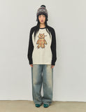 CHECK CAT Vintage Raglan Long Sleeve T-Shirt