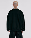 [PBA] AJOLICA Leather Applique Sweatshirt