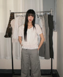 [MADE] Pure Frill Lace String Short Sleeve Blouse