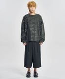 One Tuck Stripe Bermuda Pants