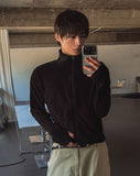 Miren Side Rip High Neck Fleece Zip-up