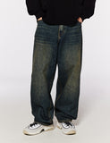 Vintage Wide Balloon Denim Pants
