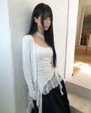Novella Lace Frill Sleeveless