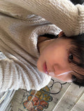 Angora Mohair Knit Long Sleeve