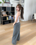 Oat Lace Ribbed Sleeveless