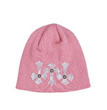Triple cross rivet beanie