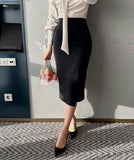 Minella Slit Banding Skirt