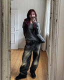 Sandy Double Washed Balloon Denim Pants