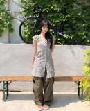 Russet Parachute Button Cargo Pants