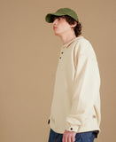Solid Loose Collar Sweatshirt