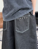 Beane Eyelet Bermuda Denim Pants
