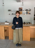 Ryuson Cargo Cotton Banding Balloon Wide Pants