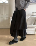 Erin Layered Flare Long Skirt