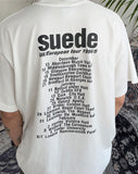 Suede short sleeve t-shirt