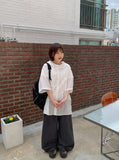 [unisex] Melter Summer Nylon Hood Short Sleeve Shirt