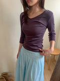 Namil Pleated Layered Banding Long Skirt