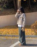 Buffy Nordic Vintage High Neck Knit Cardigan