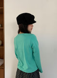 Hipan Round Crop Long Sleeve Tee