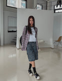 Zipper Two Way Cargo Bermuda Pants