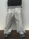 Snap Wide Dirty White Denim