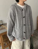 Hetlo Cable Hood Knit Cardigan