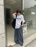 Rubets Pintuck Banding Wide Pants