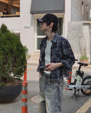 Cony Linen Crop Check Shirt