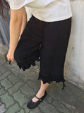 Harom Dot Capri Frill Banding Pants