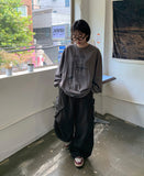 [unisex] Brand Print Long Sleeve T-Shirt