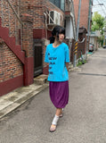 Mafu Balloon Shirring Midi Skirt