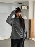 [unisex] Chuter Henley Neck Warmer Waffle Tee