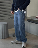 Limo Semi-Wide Denim Pants