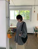 [unisex] Nelle Stripe Over Long Sleeve Tee