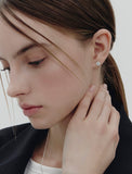 Essence Silver (W) Moissanite Floria Earrings